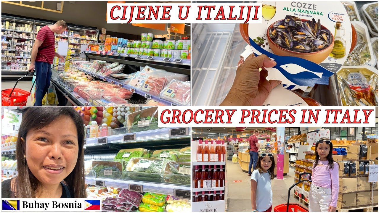 Kupovina namirnica u italijanskim supermarketima | Grocery shopping at an Italian supermarkets Kupovina namirnica u italijanskim supermarketima | Grocery shopping at an Italian supermarkets