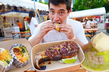 Biggest SINGAPORE FOOD Festival!! Padang Burrito, Laksa Goreng + Stingray Steak & More!