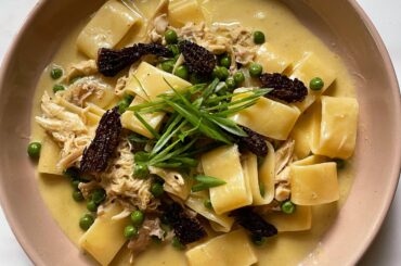 Calamarata, Braised Rabbit and Morel Mushrooms