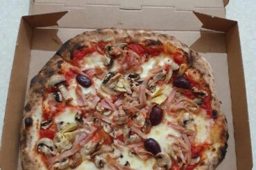 Neapolitan Pizza Capricciosa ... from a Neapolitan pizzeria (or so they say they are)