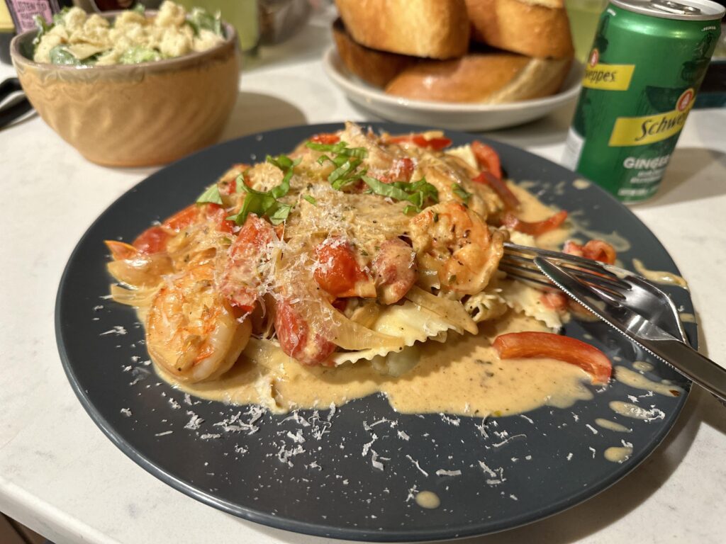 Cajun shrimp pasta