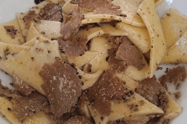 Maltagliati with truffle from a local agriturism