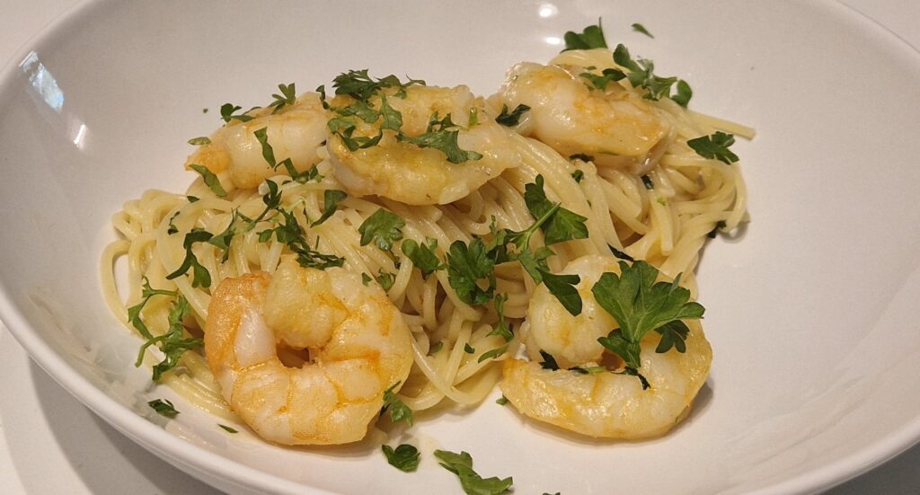 GARLIC SHRIMP PASTA