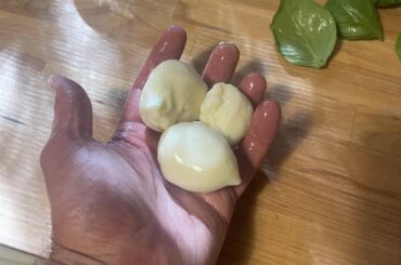 Made my first attempt at making mozzarella, so decided a pizza night was in order.