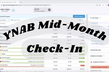 YNAB Budget Check-In | November 2022 | I can't believe how much I've spent dining out!