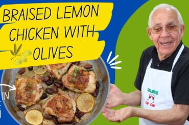 Braised Lemon Chicken with Olives