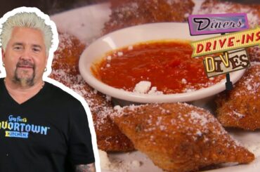 Guy Fieri Eats Toasted Ravioli in Saint Louis | Diners, Drive-Ins and Dives | Food Network