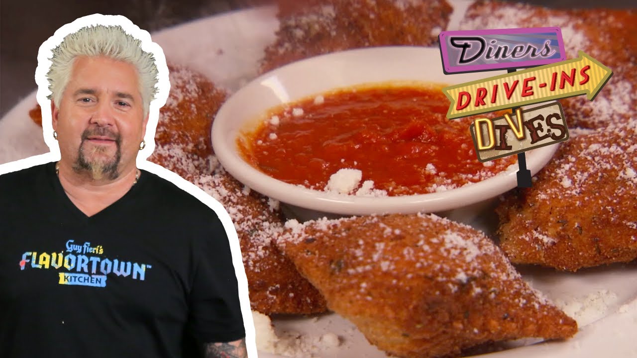 Guy Fieri Eats Toasted Ravioli in Saint Louis | Diners, Drive-Ins and Dives | Food Network Guy Fieri Eats Toasted Ravioli in Saint Louis | Diners, Drive-Ins and Dives | Food Network