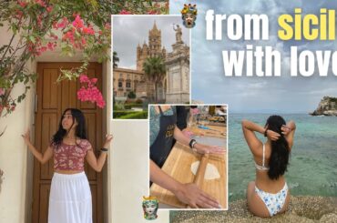 italy vlog: exploring sicily (cooking class, sicilian food, beach day in palermo)