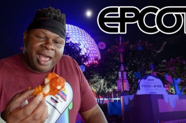 Bear eats EPCOT Food and Wine Festival 2023