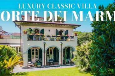 TOURING a Luxury CLASSIC Villa with SEA-view TERRACE in Forte dei Marmi #luxury #realestate #forsale