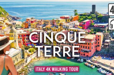CINQUE TERRE 4K Walking Tour - Manarola, Vernazza & Riomaggiore, ITALY [4K Ultra HD/60fps]