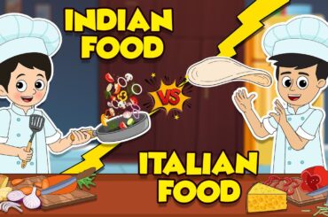 Indian Vs Italian Food | Food Challenge Stories | English Cartoon | Moral Stories | PunToon Kids