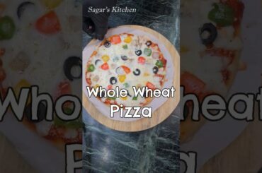 No Maida No Oven Fluffy and Moist Whole Wheat Pizza Atta Pizza #YouTubeShorts #Pizza #Viral #Shorts