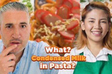 Italian Chef Reacts to Filipino Chef Cooking Spaghetti 3 Different Ways