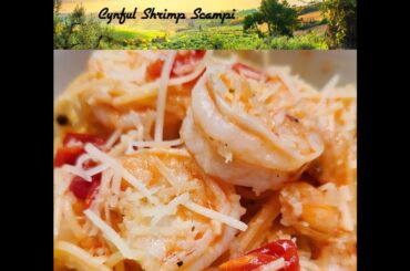 Cynful Shrimp Scampi #cooking #dinner #italian #maincourse #shrimp #pasta #seafood
