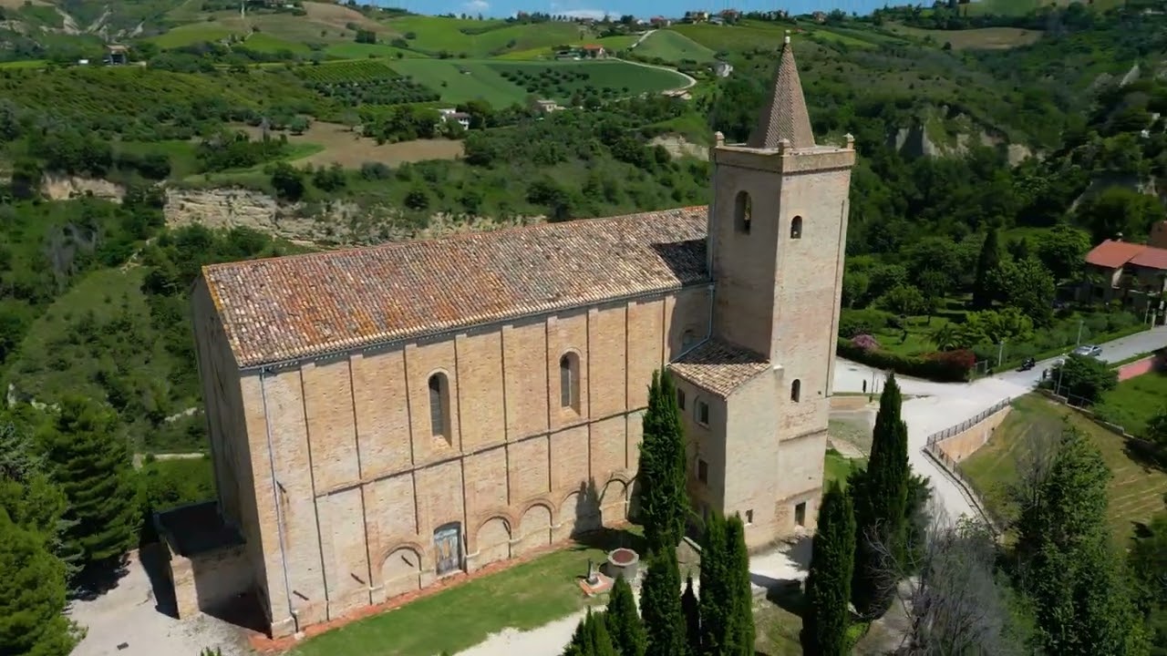 Offida, Marche Italy – Church on the Rock – Drone Footage Offida, Marche Italy - Church on the Rock - Drone Footage
