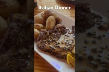 Dining Out #italianfood #salmon #seabass #crabcakes #bruschetta #risotto #salad