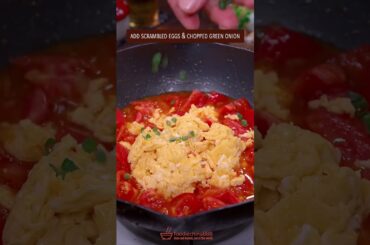 EASY TOMATO & EGG STIR-FRY RECIPE #recipe #cooking #chinesefood #tomato #eggrecipe #comfortfood