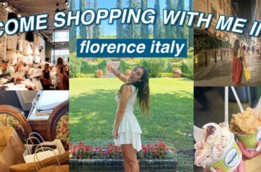 SHOPPING IN FLORENCE ITALY VLOG*ft wine tours, food, shops, sites and more!