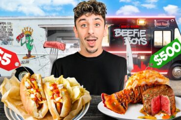 Eating At ONLY Cheap VS Expensive Food Trucks!