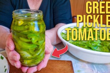 Never Tasted Anything Like It! Nonna's Italian Pickled Green Tomatoes