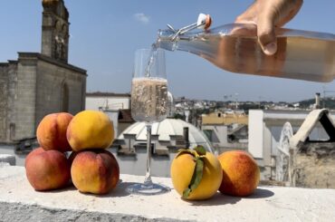 Homemade PEACH WINE before Peach Jam - How to make Wine from Peach