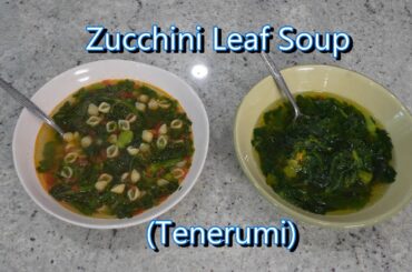 Italian Grandma Makes Zucchini Leaf Soup (Tenerumi)