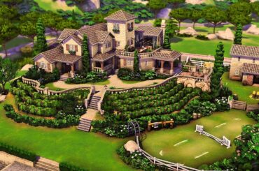 Big Italian Family Vineyard | The Sims 4 Speed Build