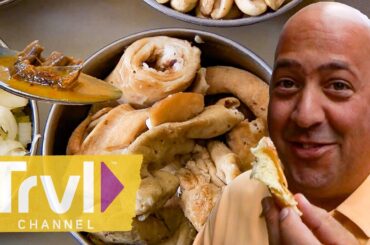 Eating Beef Heart & Cow Stomach | Bizarre Foods with Andrew Zimmern | Travel Channel