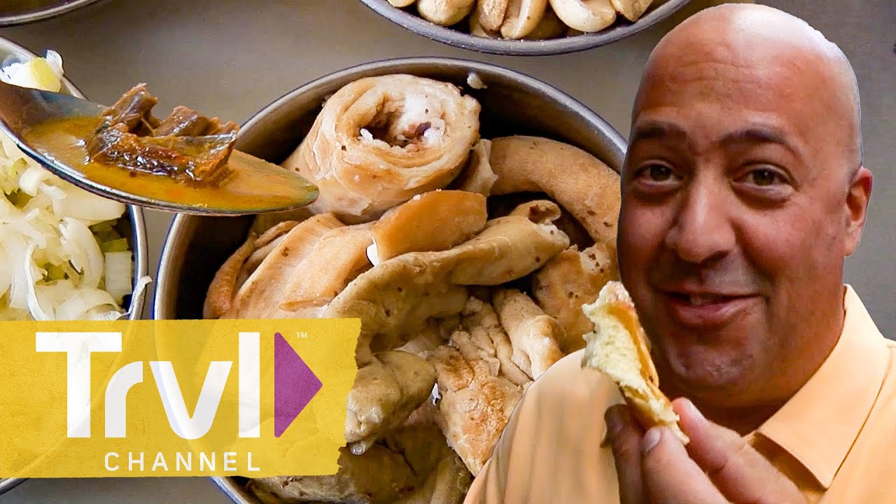 Eating Beef Heart & Cow Stomach | Bizarre Foods with Andrew Zimmern | Travel Channel Eating Beef Heart & Cow Stomach | Bizarre Foods with Andrew Zimmern | Travel Channel