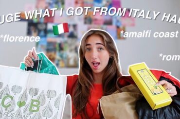 HUGE WHAT I GOT FROM ITALY HAUL*my best haul yet!!