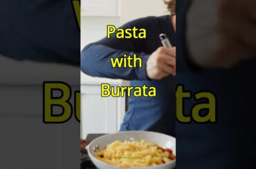 tip for cooking pasta with burrata-finish cooking the pasta in sauce #shorts #burrata #pasta
