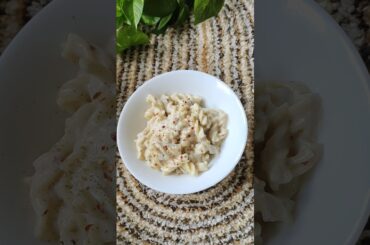 creamy white sauce pasta #pasta #whitesaucepasta #italianfood #cookingathome #cookbook #shortsfeed