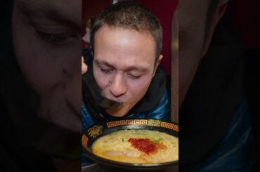 Japanese Food - Eating the Original ICHIRAN RAMEN in Fukuoka! #Ramen #Shorts