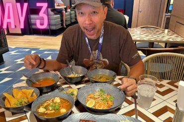 Norwegian Viva Maiden Voyage 2023 - Day 3 - Sea Day - Indulge Food Hall Hudson's Dinner Buffet