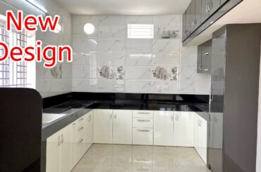 Elegant Modular Kitchen Design / 10*16 Size Kitchen with Dining / Waterproof Plywood Cabinets