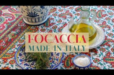 HOMEMADE ITALIAN FOCACCIA in my home in Tuscany, Italy