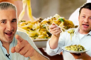 How to Ruin MUSHROOM PASTA Like Jamie Oliver