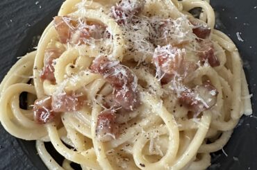 Carbonara at home date night
