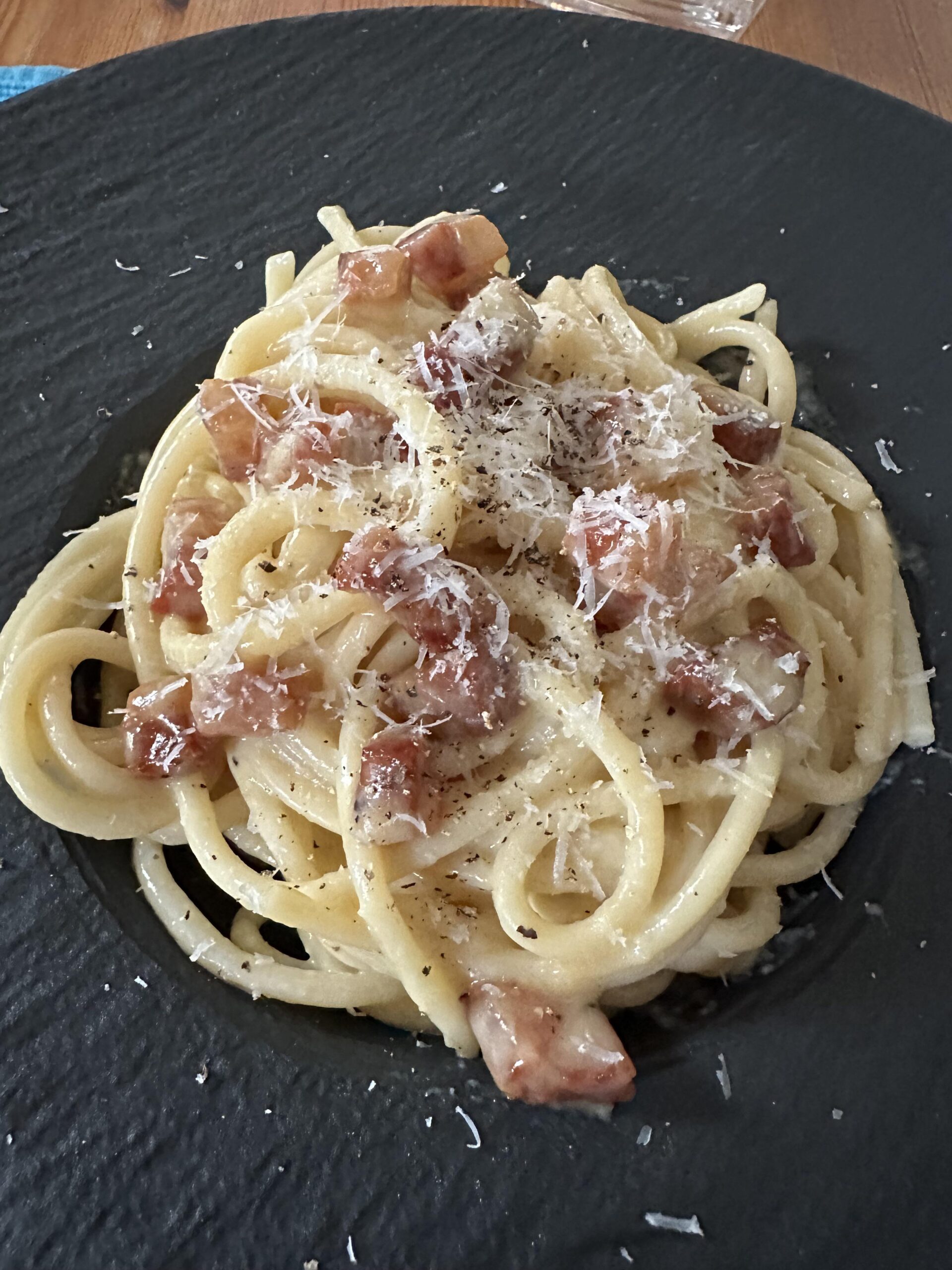 Carbonara at home date night Carbonara at home date night