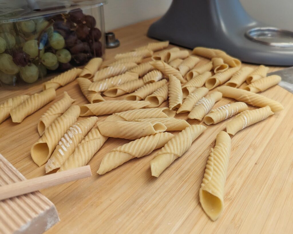 Made some garganelli for the first time