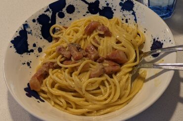 Made carbonara for my mom. How's it look?