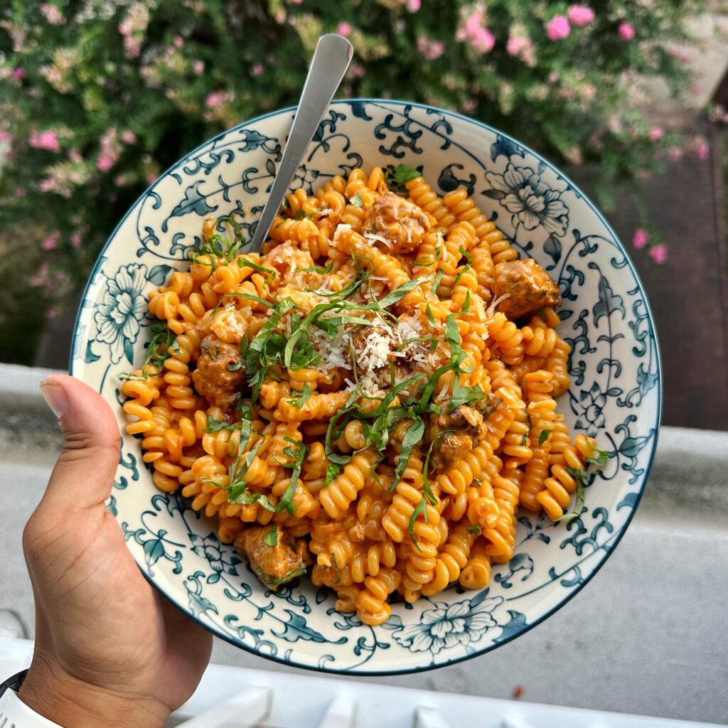 [Homemade] replace vodka with gin, pasta sauce