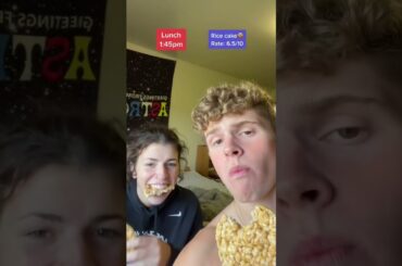 Girlfriend has to eat what I eat in a day and rates it! #shorts #funny