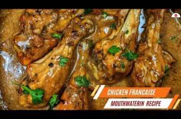 Chicken Francaise| Chicken Francaise without Wine | Quick Easy French Chicken Stew | My Food Mania