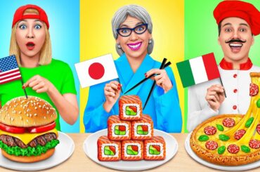 Me vs Grandma Cooking Challenge | Food from Different Countries by Multi DO Challenge