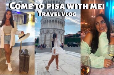 COME TO PISA WITH ME! Sight Seeing, Wine & Pasta! TRAVEL VLOG PART ONE