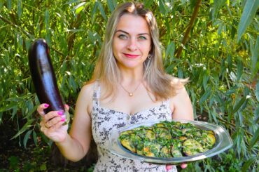 I have never eaten such delicious eggplant! Italian garlic eggplant recipe