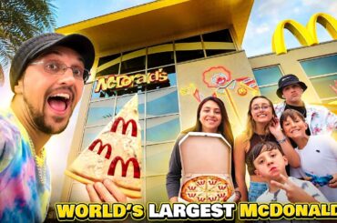 McDonalds Sells PIZZA!?  World's Largest McDonald's Tour & Museum of Illusions @ Icon Park Orlando